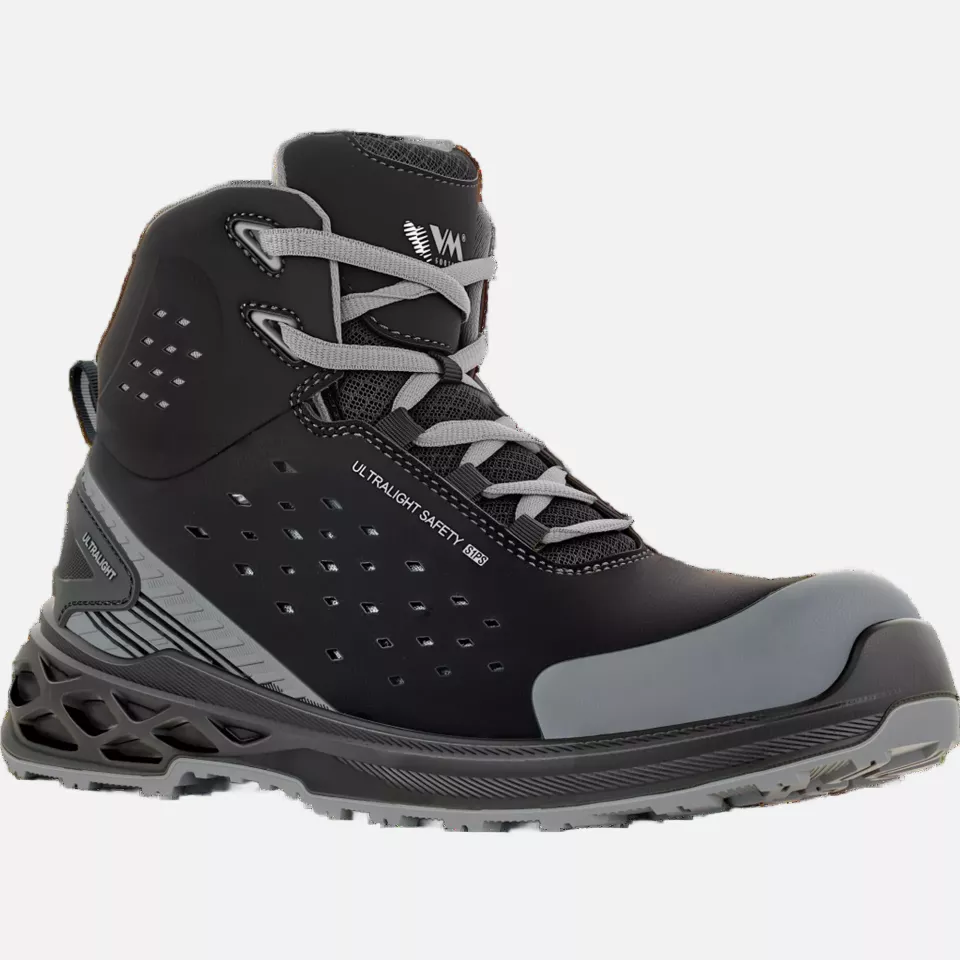 VM Footwear 3660-S1PSESD, BERLIN Sicherheitsstiefel S1P ESD, Schwarz, image 1, gallery thumbnail