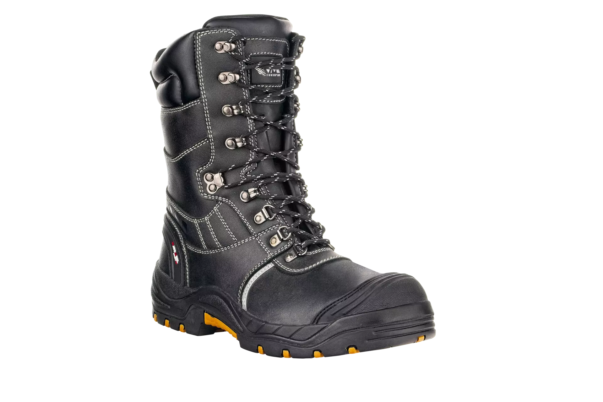 VM Footwear 2390-S3, GLASGOW Safety Boots, S3, Black/Yellow, image 1