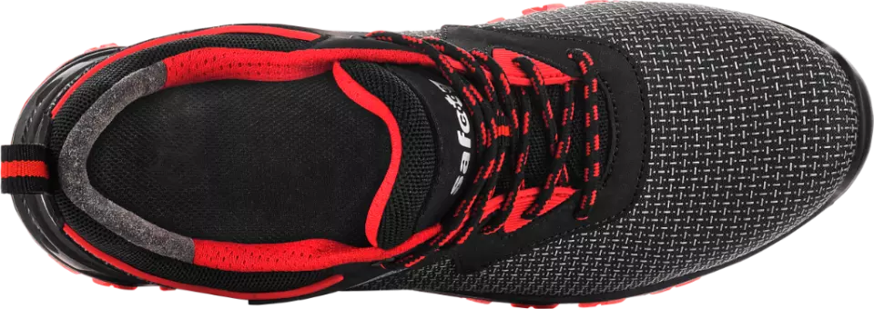VM Footwear 8185-S3ESD, MILWAUKEE Safety Low Shoes, S3, Black/Red, image 4, gallery thumbnail