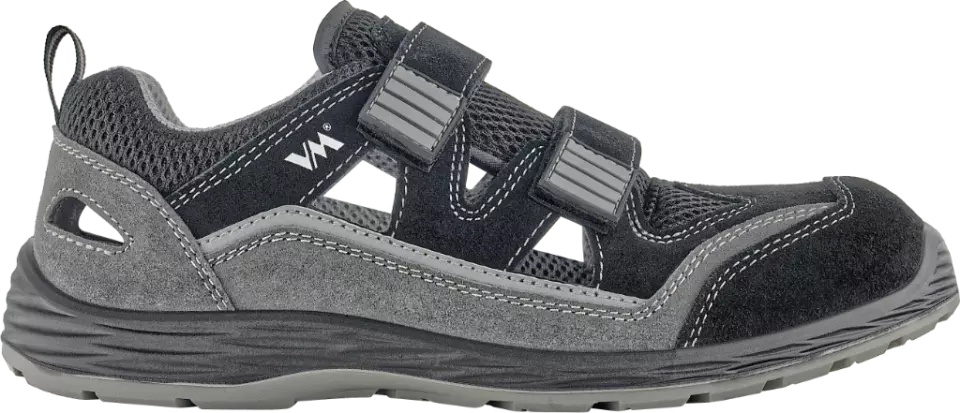 VM Footwear 2025-S1PLESD, LIVORNO Sicherheits-Sandalen, S1P, Schwarz/Grau, image 3, gallery thumbnail