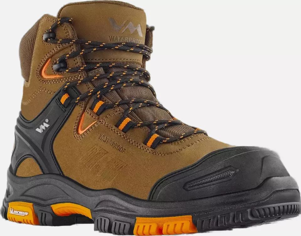 VM Footwear 6430-S3, ARKANSAS Safety Ankle Shoes, S3, Brown/Black, image 1, gallery thumbnail