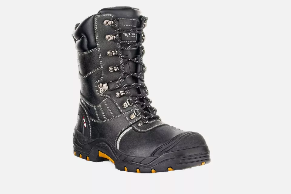 VM Footwear 2390-S3, GLASGOW Safety Boots, S3, Black/Yellow, image 1, gallery thumbnail