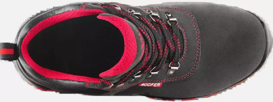 VM Footwear 8190-O1PL, BONN ROOFER Safety Ankle Shoes, O1, Black/Red, image 5, gallery thumbnail