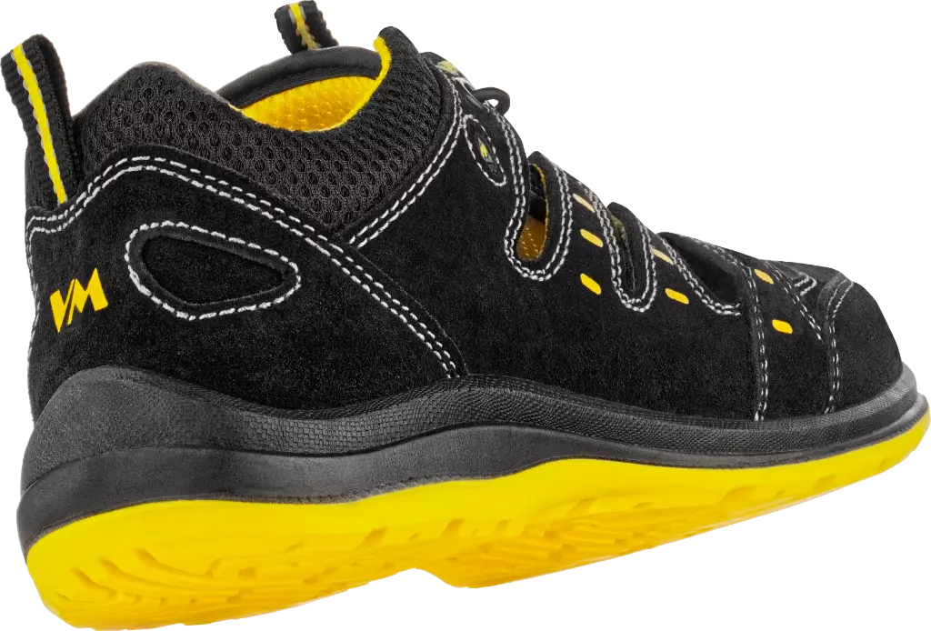 VM Footwear 2115-S1ESD, MEMPHIS Safety Sandals, S1, Black/Yellow, image 2