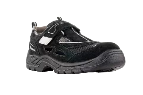 VM Footwear AMSTERDAM Occupational Sandals, O1, Black/White