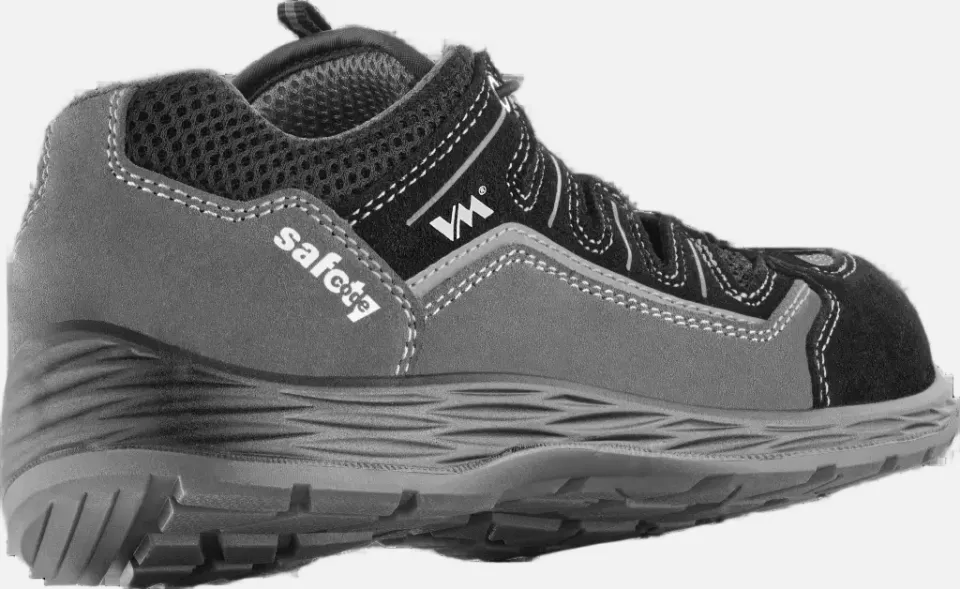 VM Footwear 2035-S1PLESD, BOLOGNA Safety Sandals, S1P, Black/Gray, image 2, gallery thumbnail
