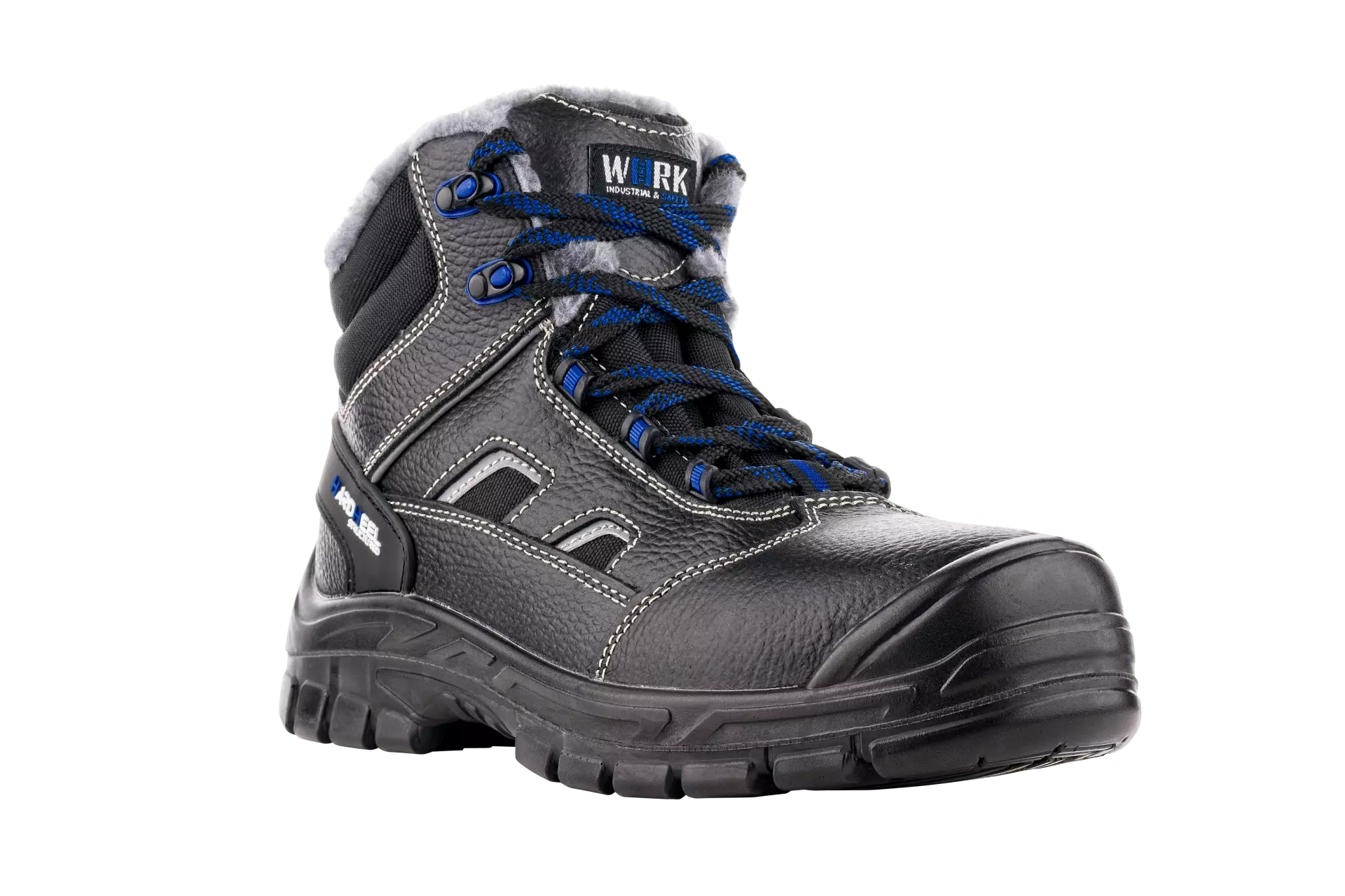 VM Footwear 2880-S3W, BRUSEL Winter Safety Ankle Shoes, S3, Black/Blue