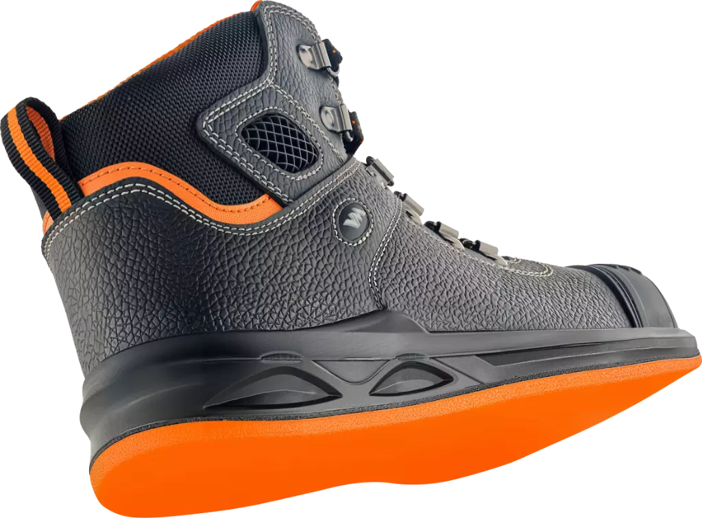 VM Footwear 5290-S2PL, HAMBURG ASPHALT Safety Ankle Shoes, SB, Black/Orange, image 3