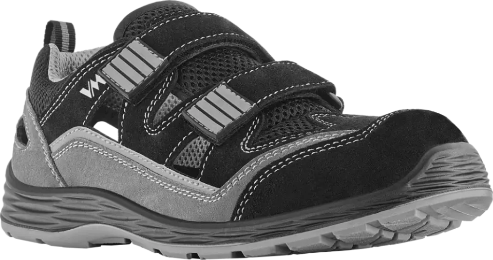 VM Footwear 2025-S1PLESD, LIVORNO Sicherheits-Sandalen, S1P, Schwarz/Grau, image 1, gallery thumbnail