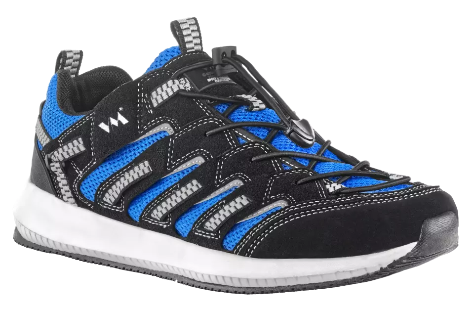 VM Footwear 4445-11, LUSAKA Outdoor-Halbschuhe, Schwarz/Blau, image 1, gallery thumbnail