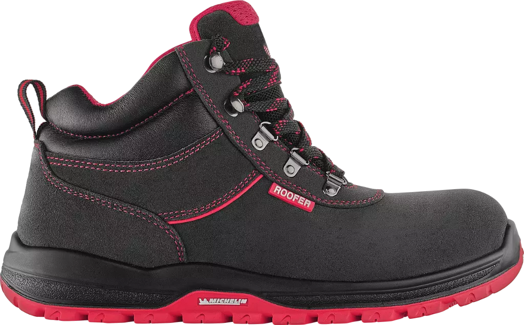VM Footwear 8190-O1PL, BONN ROOFER Sicherheitsknöchelschuhe, O1, Schwarz/Rot, image 4