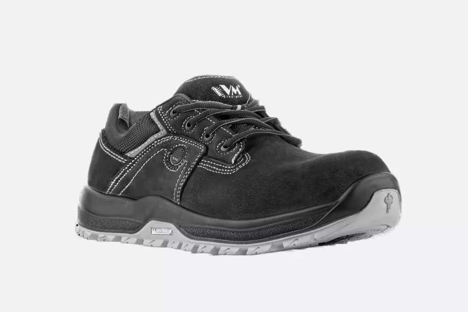 VM Footwear 8135-S1, DAKOTA Safety Low Shoes, S1, Black/Grey, image 1, gallery thumbnail