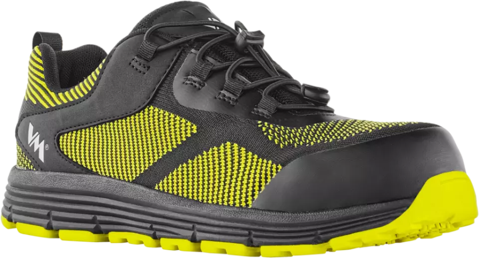 VM Footwear 4545-S1P, PANAMA Sicherheitshalbschuhe, S1P, Schwarz/Gelb, image 1, gallery thumbnail