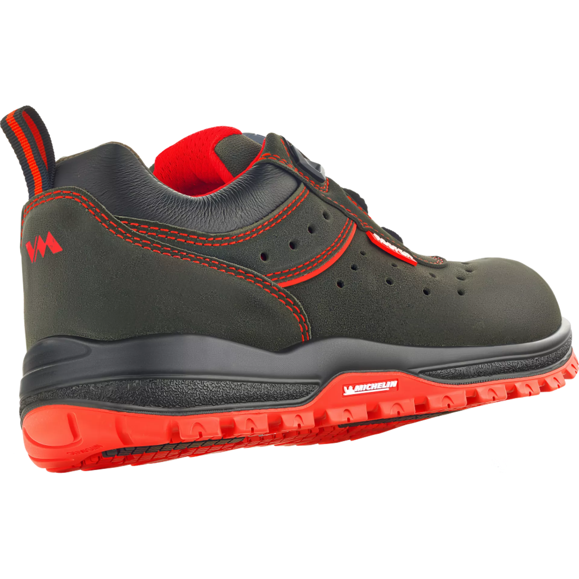 VM Footwear 8195-O1PLBOA, NORIMBERK BOA Berufsschuhe, Schwarz/Rot, image 2