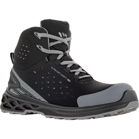 VM Footwear BERLIN Mid Safety Shoes S1P ESD, Black