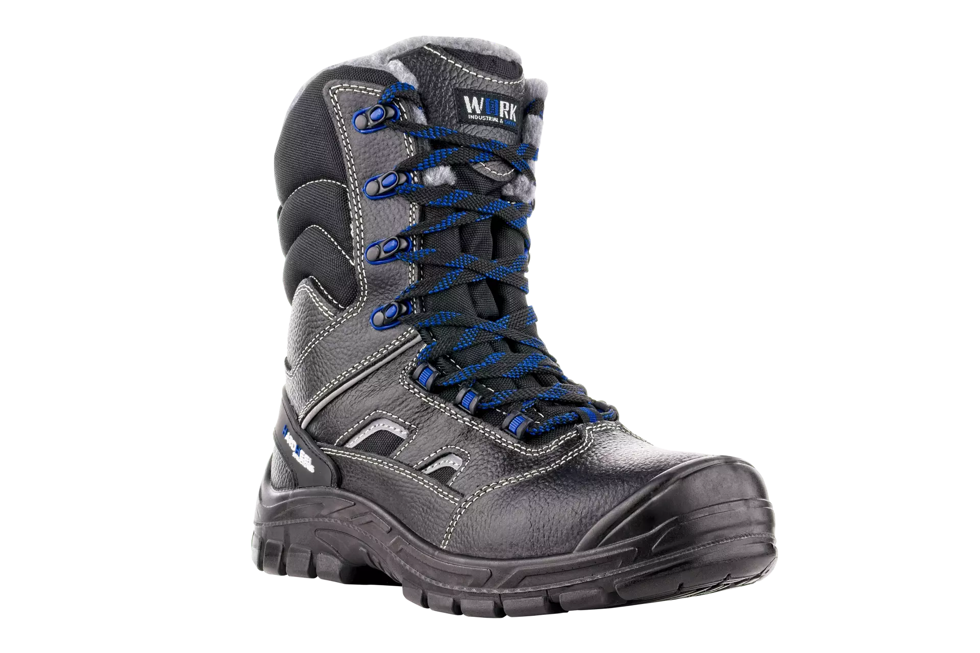 VM Footwear 2890-O2W, SHEFFIELD Occupational Boots, O2W, Black/Blue