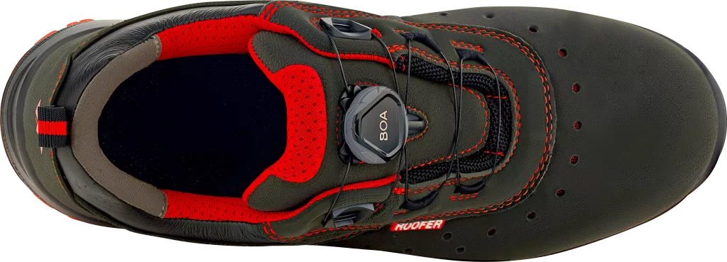 VM Footwear 8195-O1PLBOA, NORIMBERK BOA Berufsschuhe, Schwarz/Rot, image 6