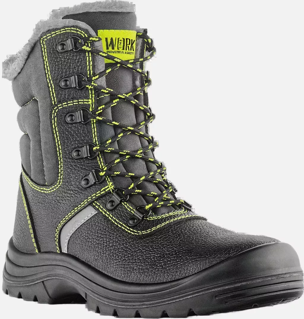 VM Footwear 3290-S3W, FALUN Safety Boots, S3, Black/Lime, image 1