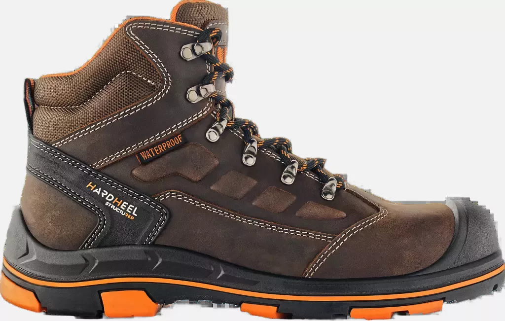 VM Footwear 2550-O6ESD, STUTTGART Occupational Ankle Shoes, O6 ESD, Brown/Black, image 3