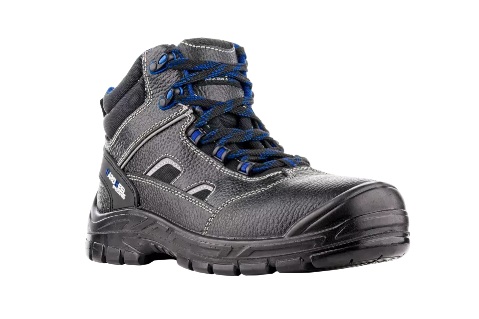 VM Footwear 2880-S3, BRUSEL Safety Ankle Shoes, S3, Black/Blue