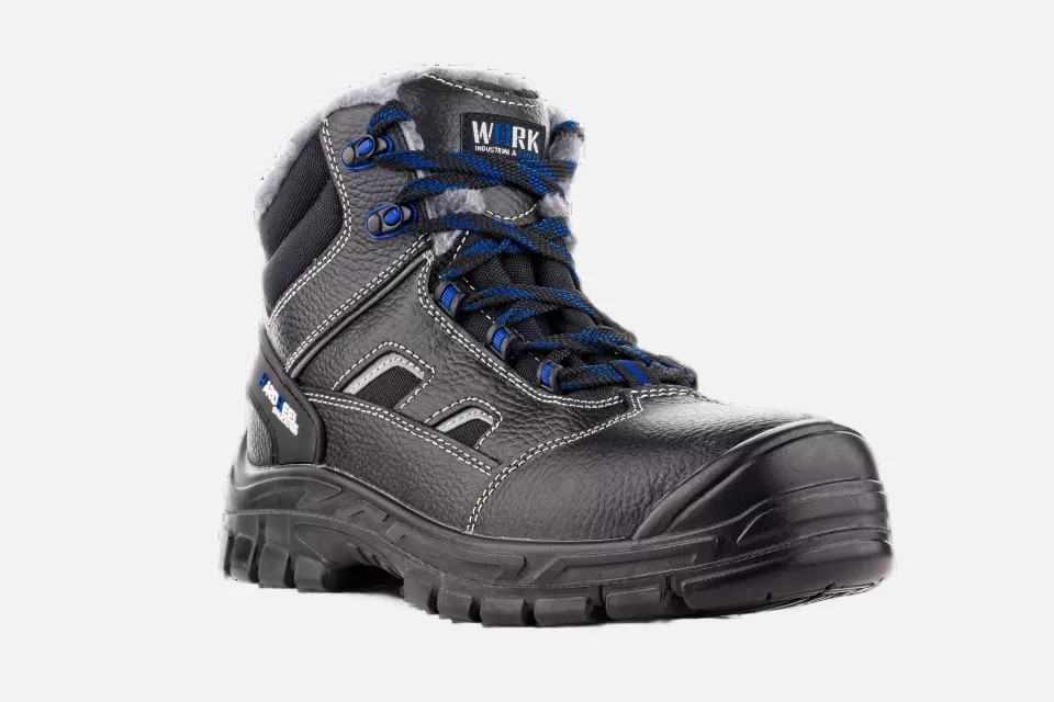 VM Footwear 2880-O2W, BRUSEL Winter Occupational Ankle Shoes, O2W, Black/Blue, image 1, gallery thumbnail
