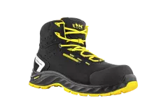 2290-S3LESD, VM Footwear WISCONSIN Safety Ankle Shoes, S3, Black/Yellow