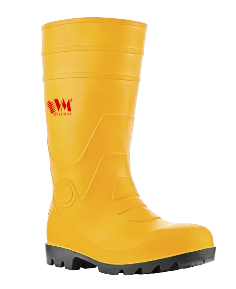 VM Footwear SAPPORO Safety Rubber Boots, S5, Yellow/Black