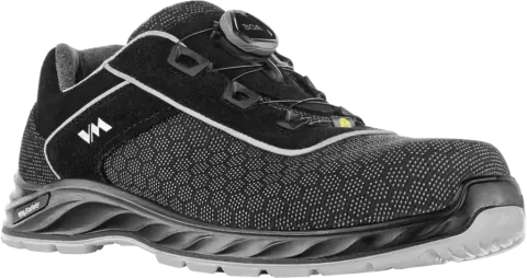 2255-S3ESD, VM Footwear MINNEAPOLIS Safety Low Shoes, S3, Black/White