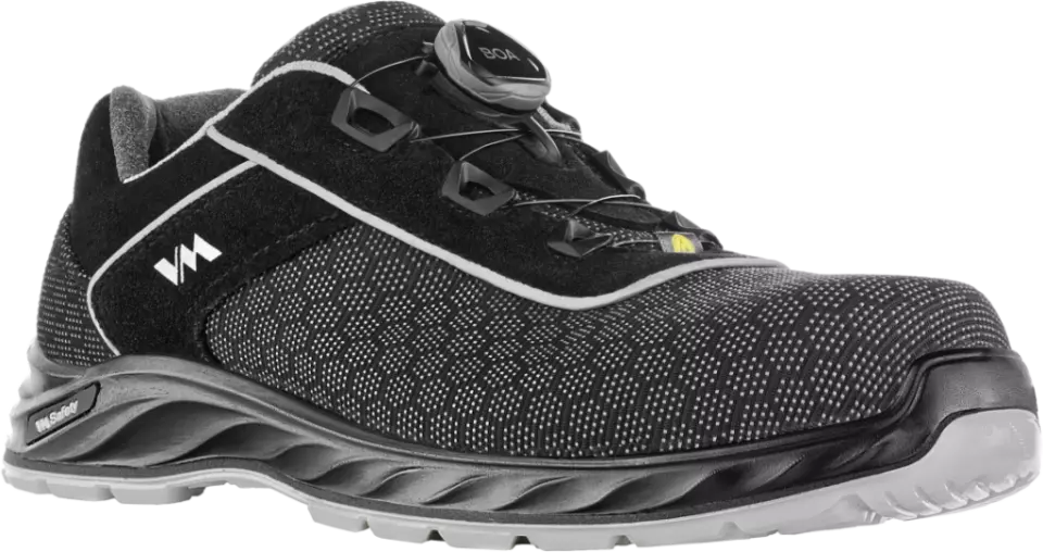 VM Footwear 2255-S3ESD, MINNEAPOLIS Sicherheitshalbschuhe S3, Schwarz/Weiß, image 1, gallery thumbnail