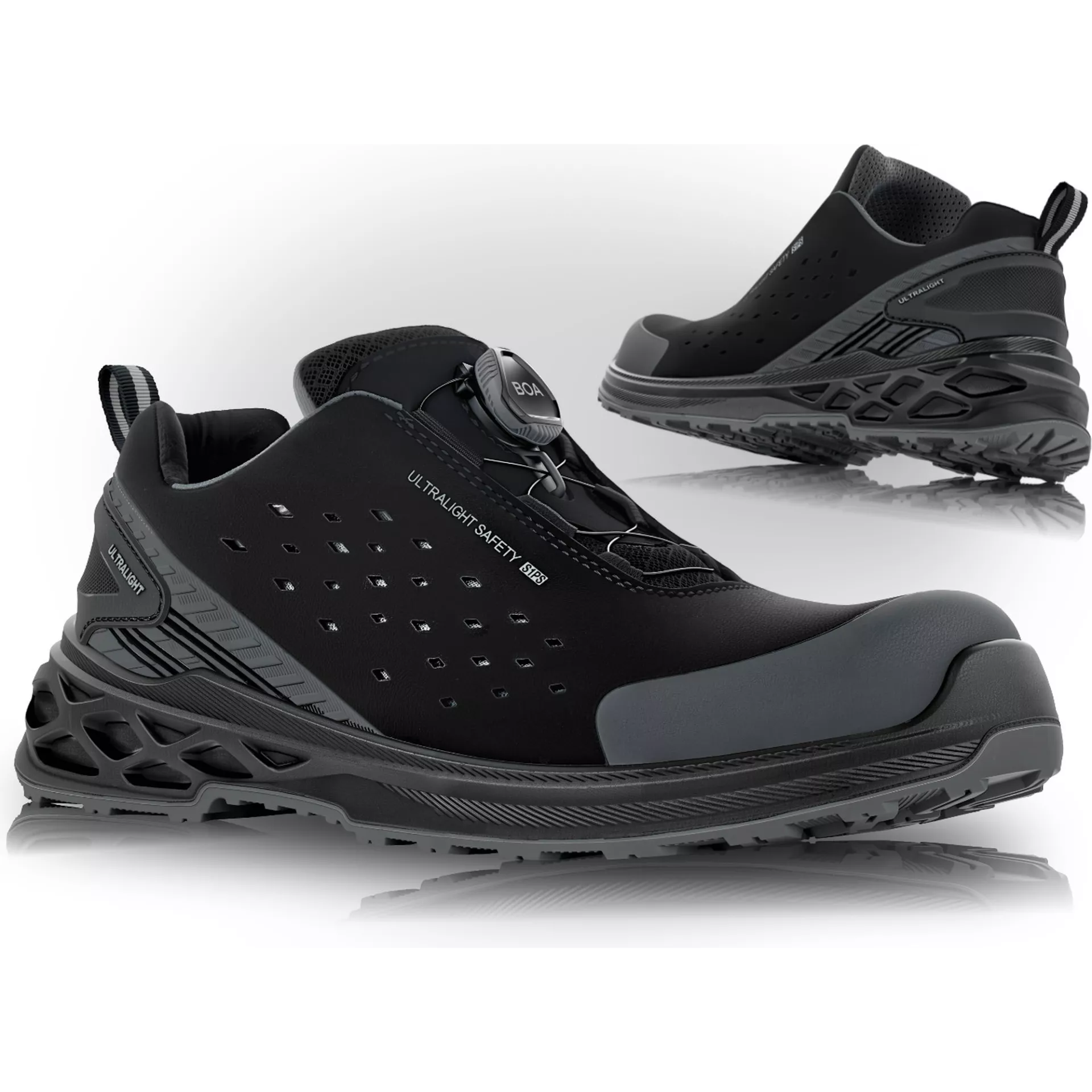 VM Footwear 3665-S1PSBOA, DRESDEN BOA Sicherheitsschuhe S1P ESD, Schwarz, image 3