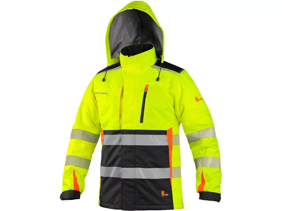 CXS 1110-079-160-00, Benson Warnschutz-Winterjacke, Gelb/Schwarz, image 1, gallery thumbnail