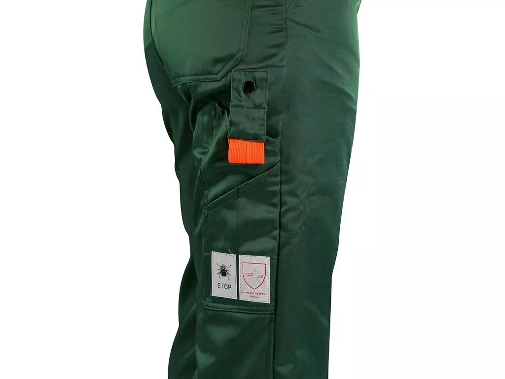 CXS 1120-008-503-00, Lesník Herren Schnittschutz-Latzhose, Grün/Orange, image 3