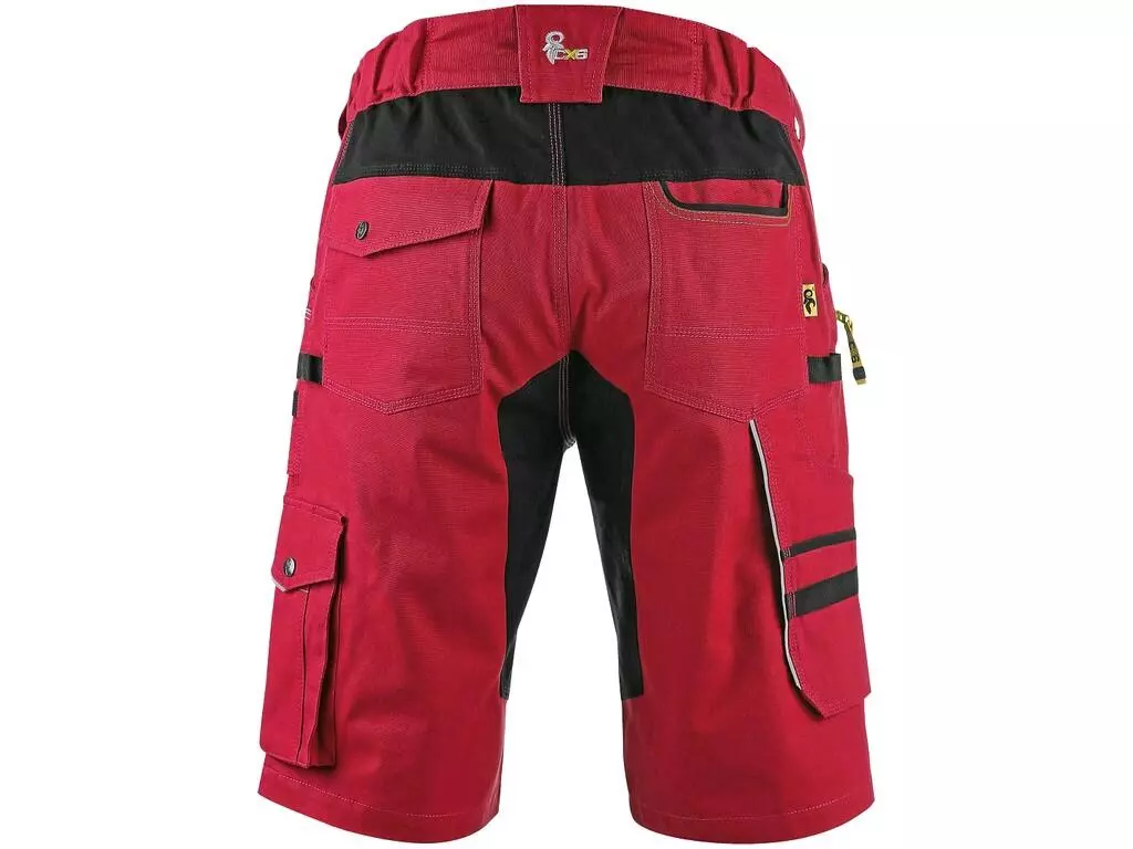 CXS 1060-027-260-00, Stretch Herren-Arbeitsshorts, Rot/Schwarz, image 2
