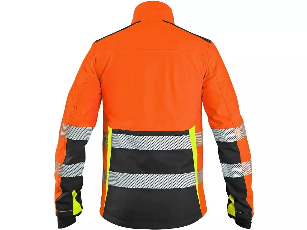 CXS 1117-001-210-00, Benson Warnschutz-Softshell-Jacke, Orange/Schwarz, image 2