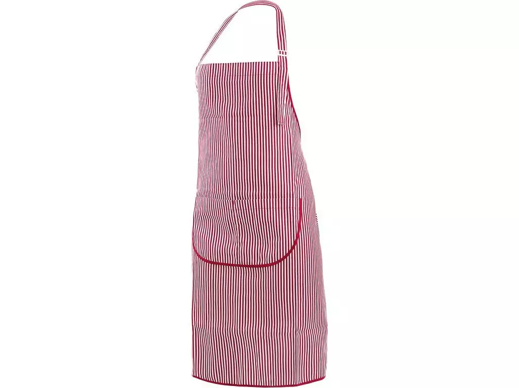 CXS 1150-075-000-00, Dana Apron with Shirtfront, White/Red Stripes, image 1