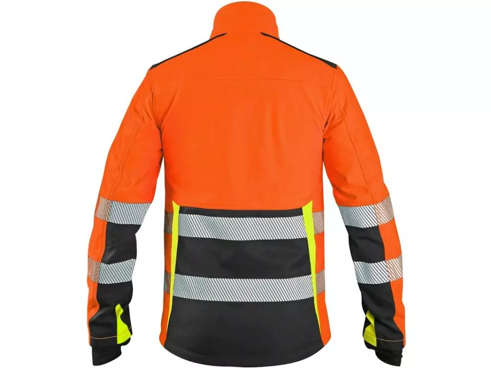CXS 1117-001-210-00, Benson Warnschutz-Softshell-Jacke, Orange/Schwarz, image 2, gallery thumbnail