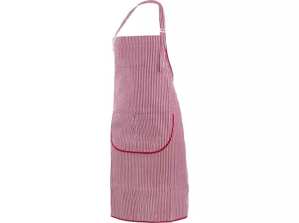 CXS 1150-075-000-00, Dana Apron with Shirtfront, White/Red Stripes, image 1, gallery thumbnail