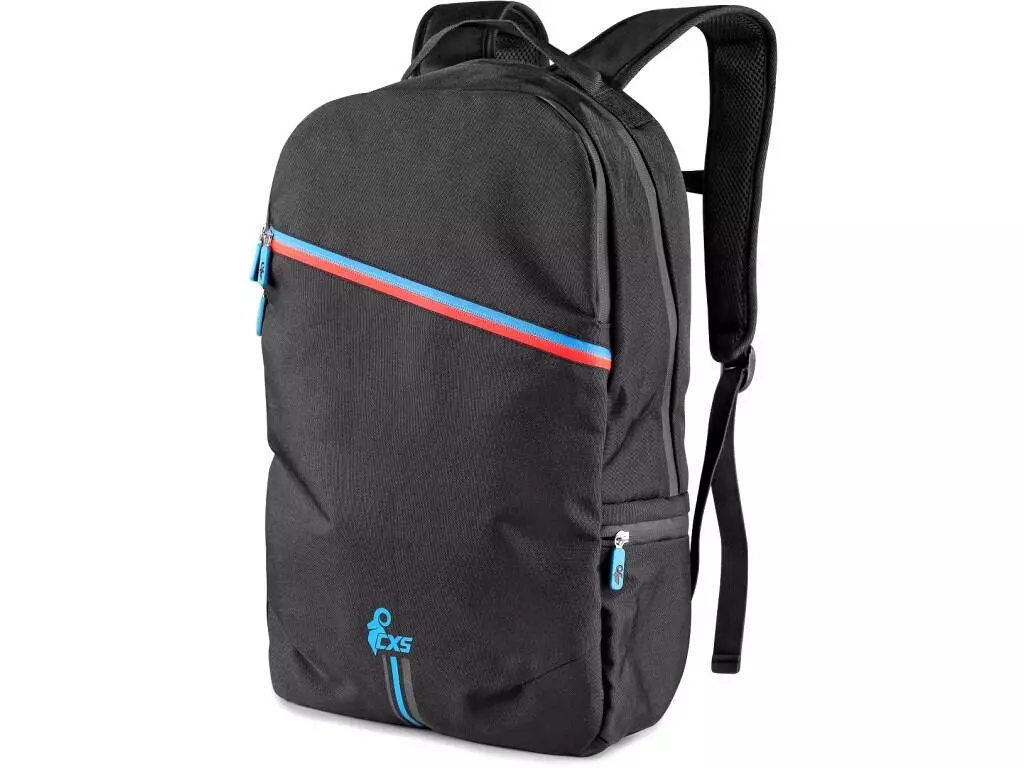 CXS 6110-112-800-00, Leonis Backpack, Black with Blue/Red Accessories, image 1