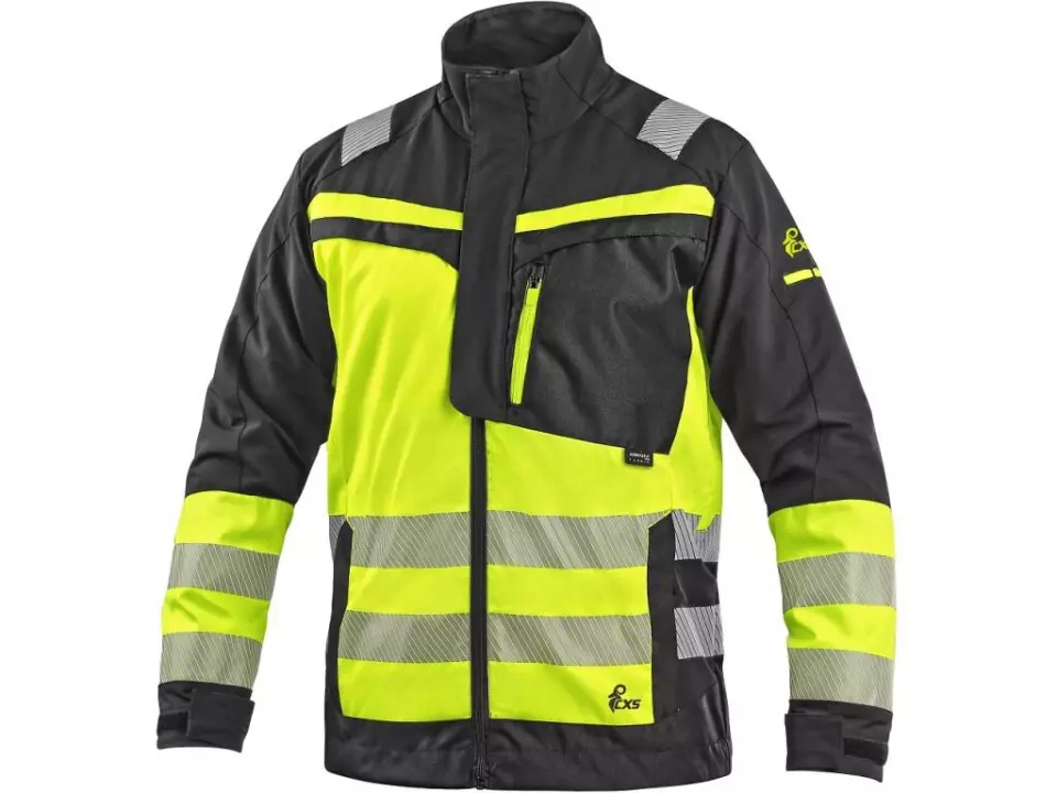 CXS 1010-100-819-00, Naos Warnschutzjacke für Männer, schwarz/gelb, image 1, gallery thumbnail