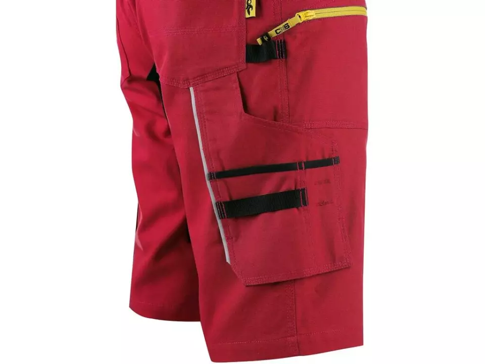 CXS 1060-027-260-00, Stretch Herren-Arbeitsshorts, Rot/Schwarz, image 4, gallery thumbnail