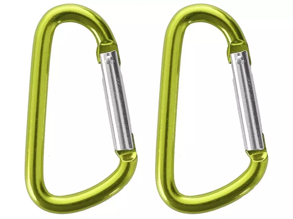 CXS 4690-060-808-00, Small Aluminium Snap Hook, Green, image 1, gallery thumbnail