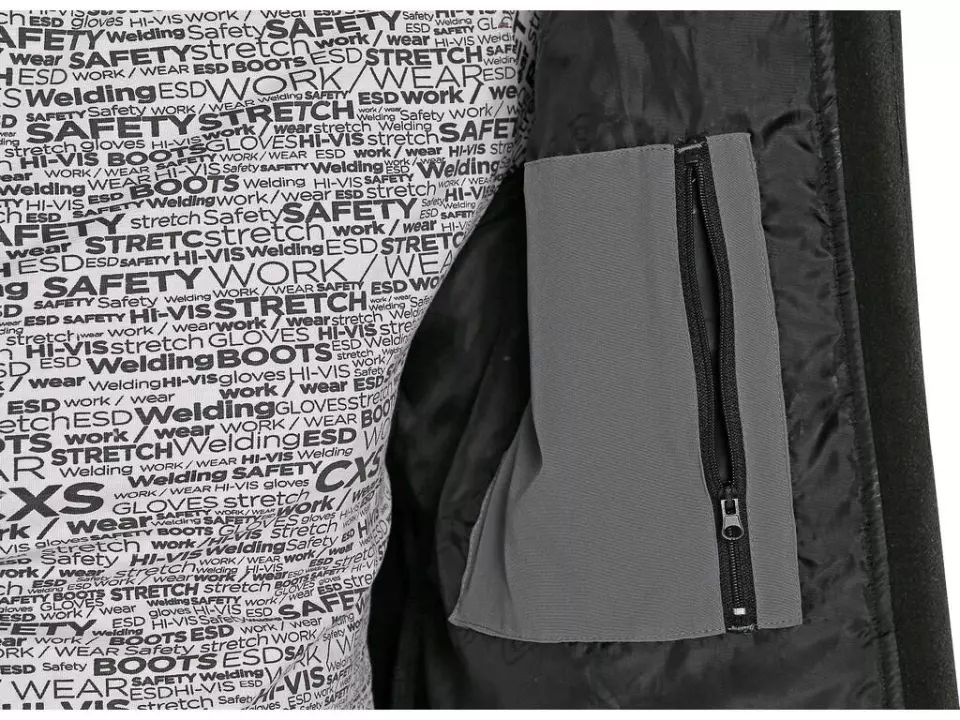 CXS 1230-116-700-00, Stretch Men's Softshell Jacket, Grey, image 3, gallery thumbnail