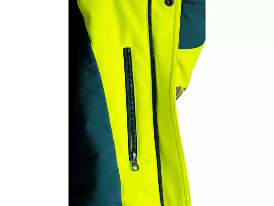 CXS 1110-105-180-00, Bedford Winter Herren Warnschutz-Softshell-Jacke, Gelb/Petrol, image 5, gallery thumbnail