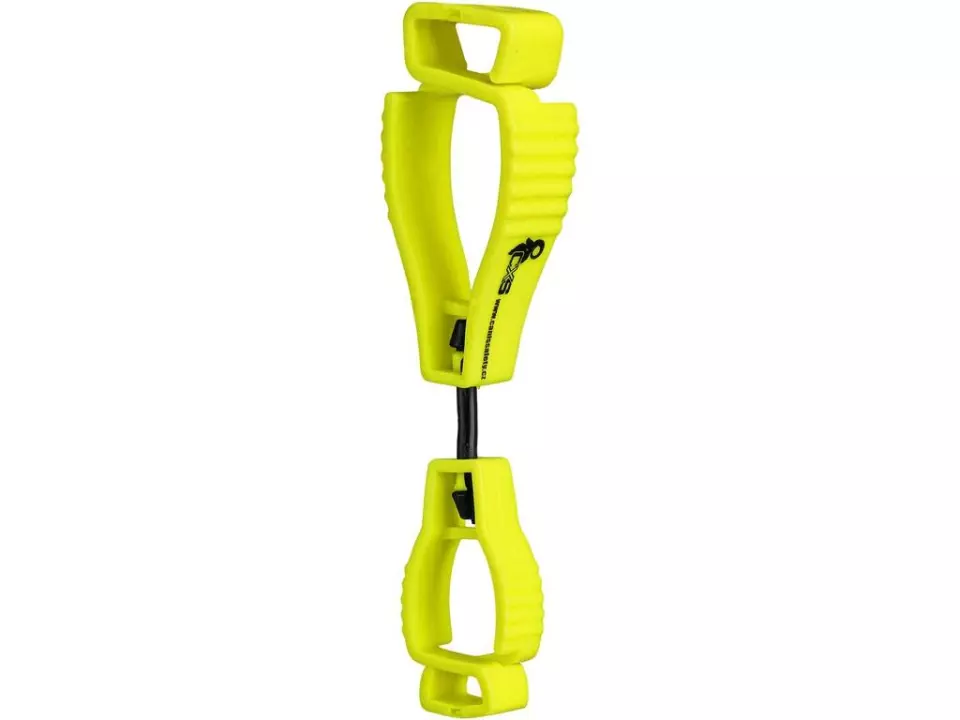 CXS 6126-505-034-00, Clip for Hanging Small Items on Clothing, Reflective Yellow, image 1, gallery thumbnail