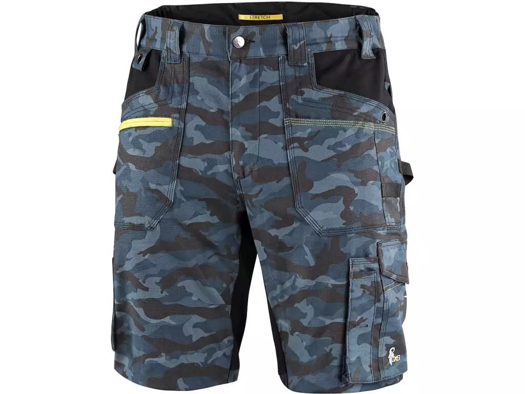 CXS 1060-027-435-00, Stretch Arbetsshorts för män, Camo Blue, image 1