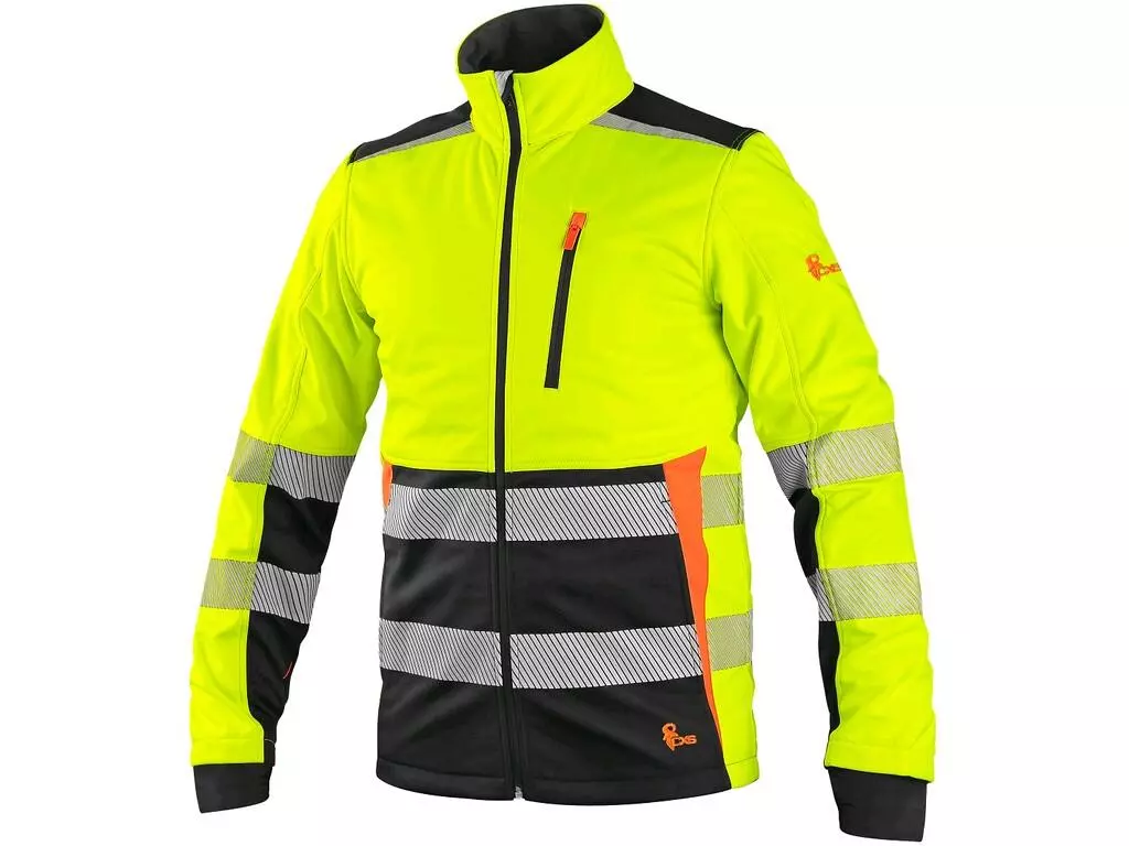 CXS 1117-001-160-00, Benson Warnschutz-Softshell-Jacke, Gelb/Schwarz, image 1
