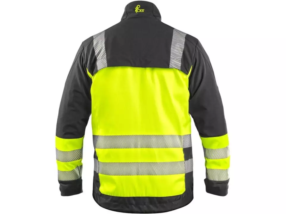 CXS 1010-100-819-00, Naos Warnschutzjacke für Männer, schwarz/gelb, image 2, gallery thumbnail