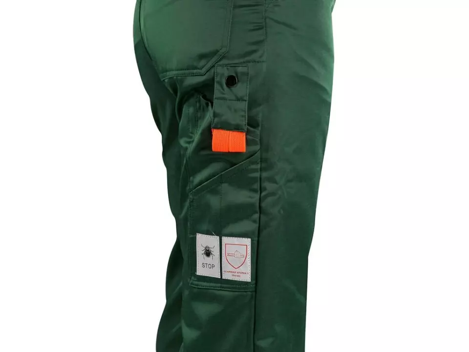 CXS 1120-008-503-00, Lesník Herren Schnittschutz-Latzhose, Grün/Orange, image 3, gallery thumbnail