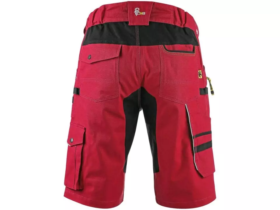 CXS 1060-027-260-00, Stretch Herren-Arbeitsshorts, Rot/Schwarz, image 2, gallery thumbnail