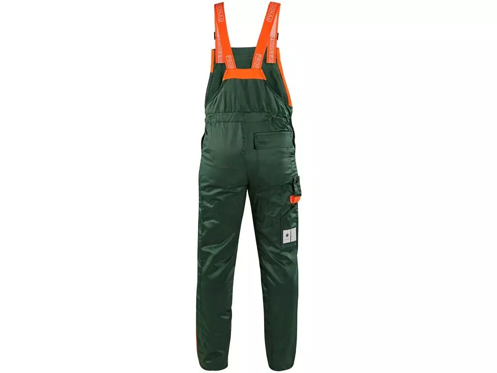 CXS 1120-008-503-00, Lesník Herren Schnittschutz-Latzhose, Grün/Orange, image 2